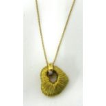Pasquale Bruni, a fine 18ct pendant, formed as a solid mass of coiled 18k yellow gold wires, with