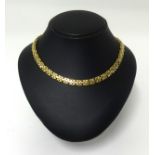 A 14ct yellow gold necklace, approx 96gms.