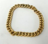 An 18ct gold bracelet, approx 12.60gms.