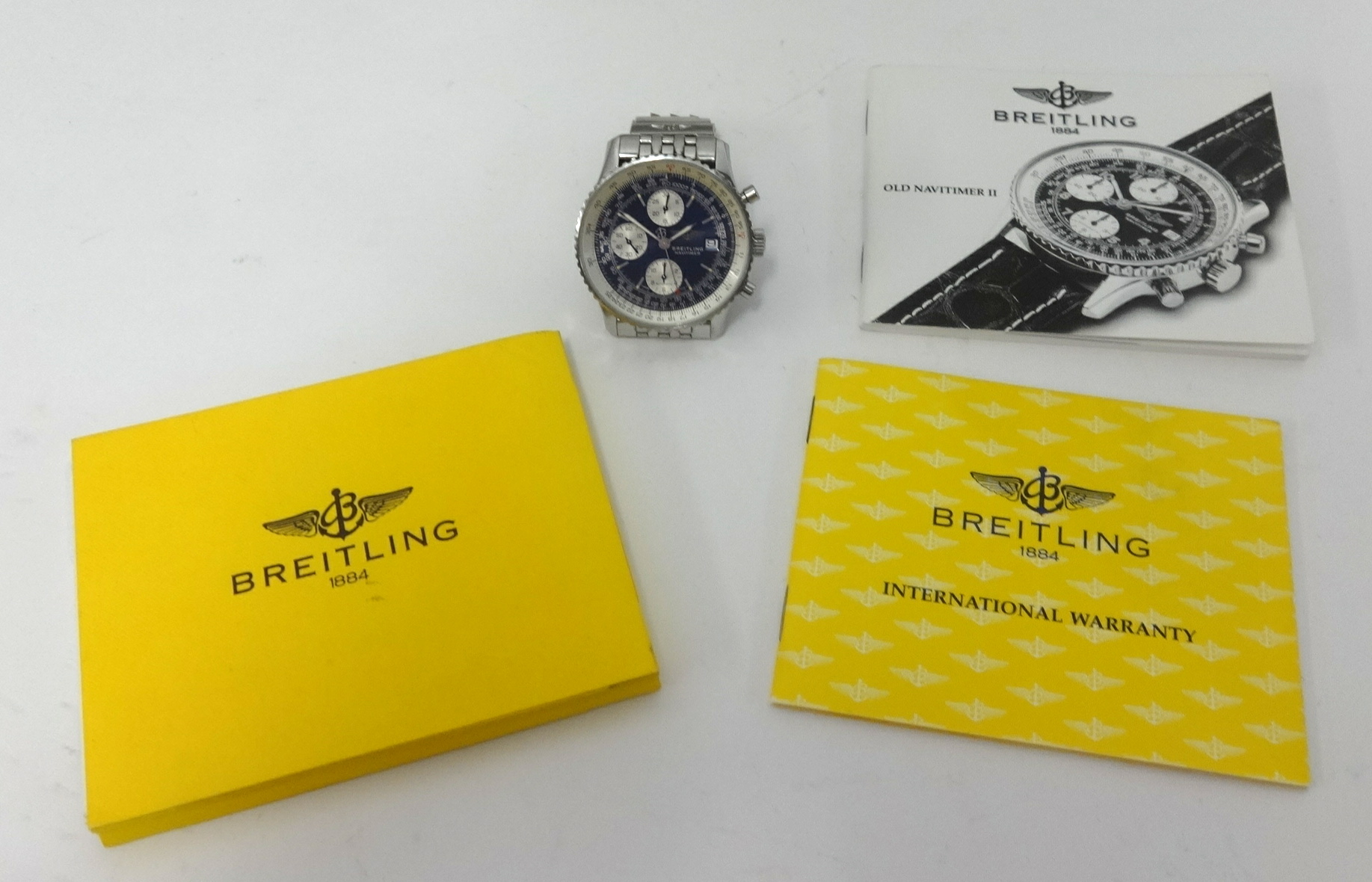 Breitling, A gents stainless steel Navitimer Chronometer wristwatch with papers . - Image 2 of 2