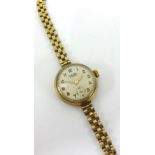 Majex, a ladies gold wrist watch