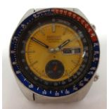 Seiko, a Gents Chronograph Automatic stainless steel wristwatch with Pepsi bezel.