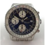 Breitling, A gents stainless steel Navitimer Chronometer wristwatch with papers .