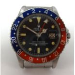 Rolex, a rare gents Oyster Perpetual GMT-Master Chronometer with Pepsi dial, model no 1675, case