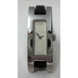 Gucci, a ladies modern wristwatch, boxed.