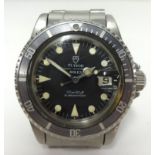 Tudor Rolex, A gents Prince Oyster Date Submariner, 200 metres, 660 feet with date in stainless