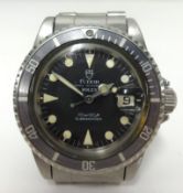 Tudor Rolex, A gents Prince Oyster Date Submariner, 200 metres, 660 feet with date in stainless