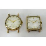 Garrard, two 9ct gold wristwatches (2).