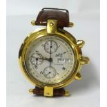 Du Bois, a gents automatic gold plated chronograph wristwatch,