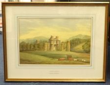 James Orrock (1829-1913) `Chirk Castle, Wrexham` signed watercolour 25cm x 35cm