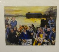 Robert Lenkiewicz (1941-2002) 'Barbican Fisherman 2000' signed limited edition print No 209/500,