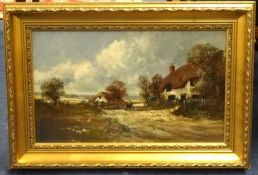 Francis.E.Jamieson (1895-1950), (signed W. Richards), oil on canvas "Near Broxbourne, Herts".