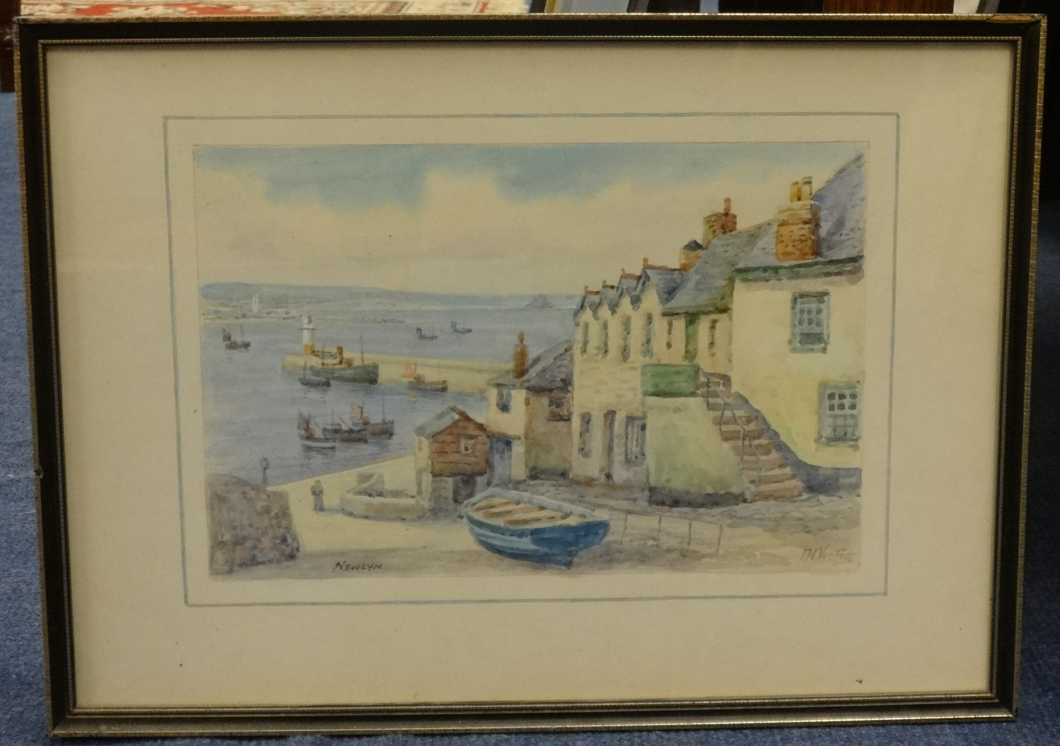 T.H.Victor a signed pair of watercolours, coastal scenes.