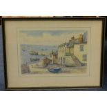 T.H.Victor a signed pair of watercolours, coastal scenes.