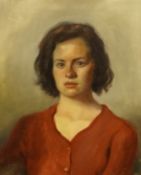 Unsigned, oil on canvas, Portrait of a Lady, unframed.