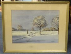 Richard Slater, three signed watercolours, the largest 39cm x 29cm (3).