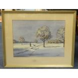 Richard Slater, three signed watercolours, the largest 39cm x 29cm (3).