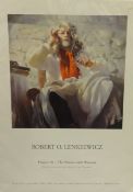 Robert Lenkiewicz (1941-2002) A Birmingham Exhibition Poster Project 18, The Painter with Women 1994