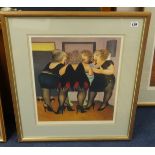 Beryl Cook (1922-2008), Getting Ready, signed limited edition print.