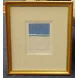 John Miller (1931-2002), signed watercolour beach scene 11cm x 8.5cm, (gifted by the Artist to the