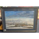 Nick Luff, pastel 'Dartmoor View', 36cm x 51cm.