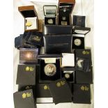 A selection of Royal Mint and Westminster Collection British uncirculated coins and commemorative