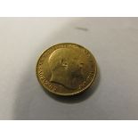 1908 gold half sovereign