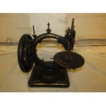 Nussey and Pilling Improved 'Little Stranger' sewing machine marked Pilling's Patent 1866