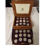 Royal Mint Queen Elizabeth II Golden Jubilee Collection, twenty-four silver proof Commonwealth coins