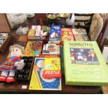 SELECTION OF BOXED VINTAGE TOYS AND GAMES INCLUDING 'SUBBUTEO', 'MASTERMIND', PLAYING CARDS, '