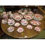 LARGE QUANTITY MASON'S 'VISTA' DINNER AND TEA WARE INCLUDING PLATES DISHES, CUPS AND SAUCERS