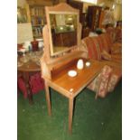 PINE DRESSING TABLE WITH MIRROR AND SHELF