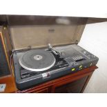 BUSH ARENA HI-FI AUDIO SYSTEM WITH TURNTABLE AND CASSETTE, AND PAIR OF RANK SPEAKERS (A/F) (NEEDS