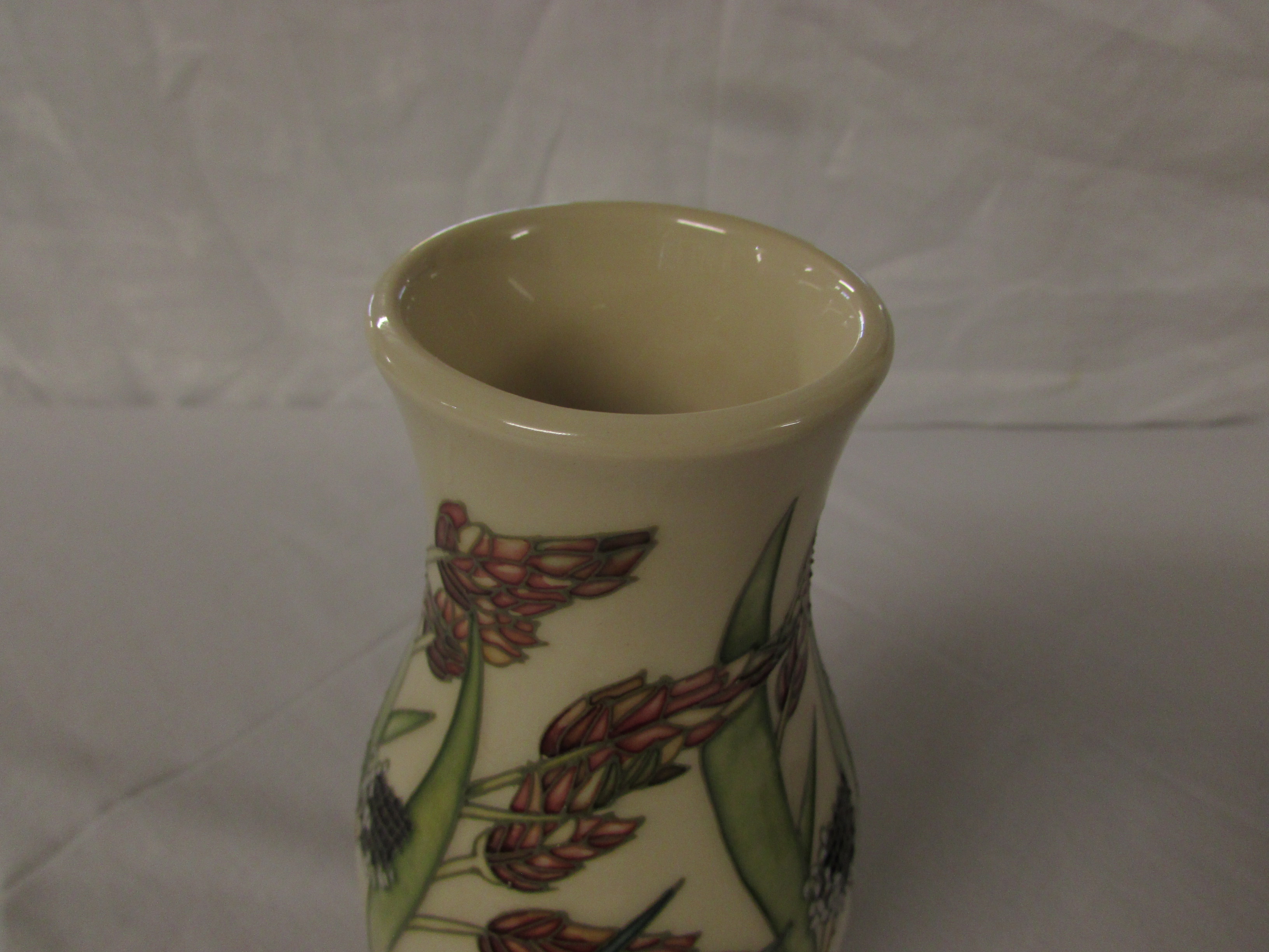 Moorcroft vase 120/9 'Savannah' pattern designed by Emma Bossons 2001, height 25cm, with box - Image 6 of 7