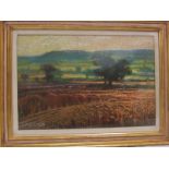Alan Cotton (b1936) - 'Landscape at Mutters Moor', pastel on paper, signed lower middle right, (29cm
