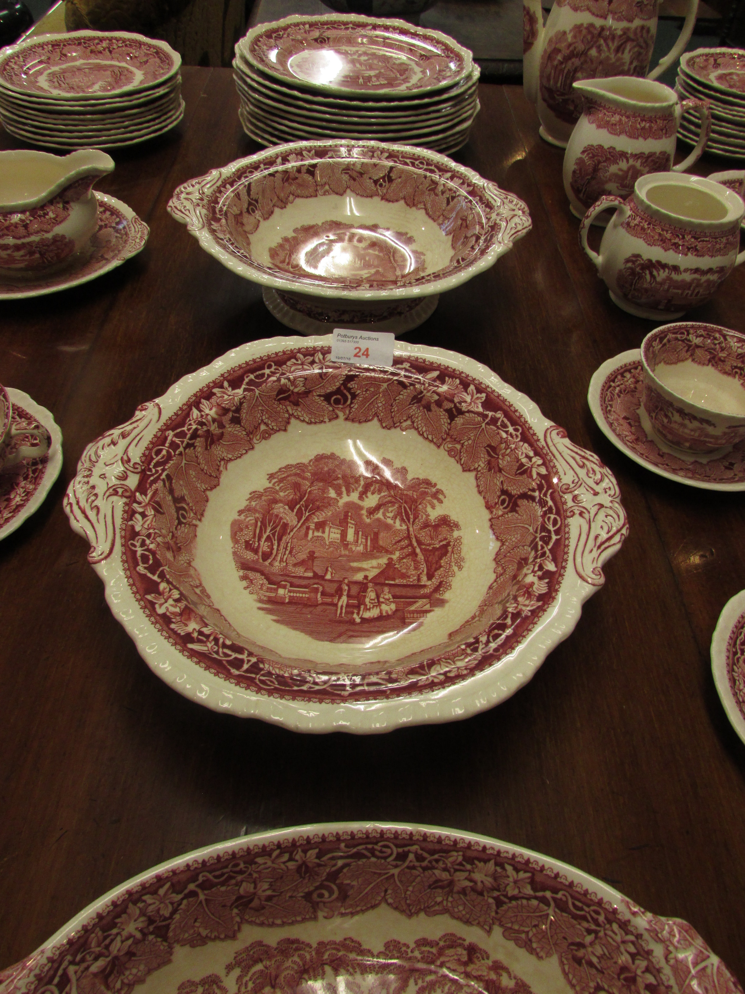 Assorted Mason's 'Vista' dinner and tea ware including plates, dishes, cups and saucers - Image 4 of 7