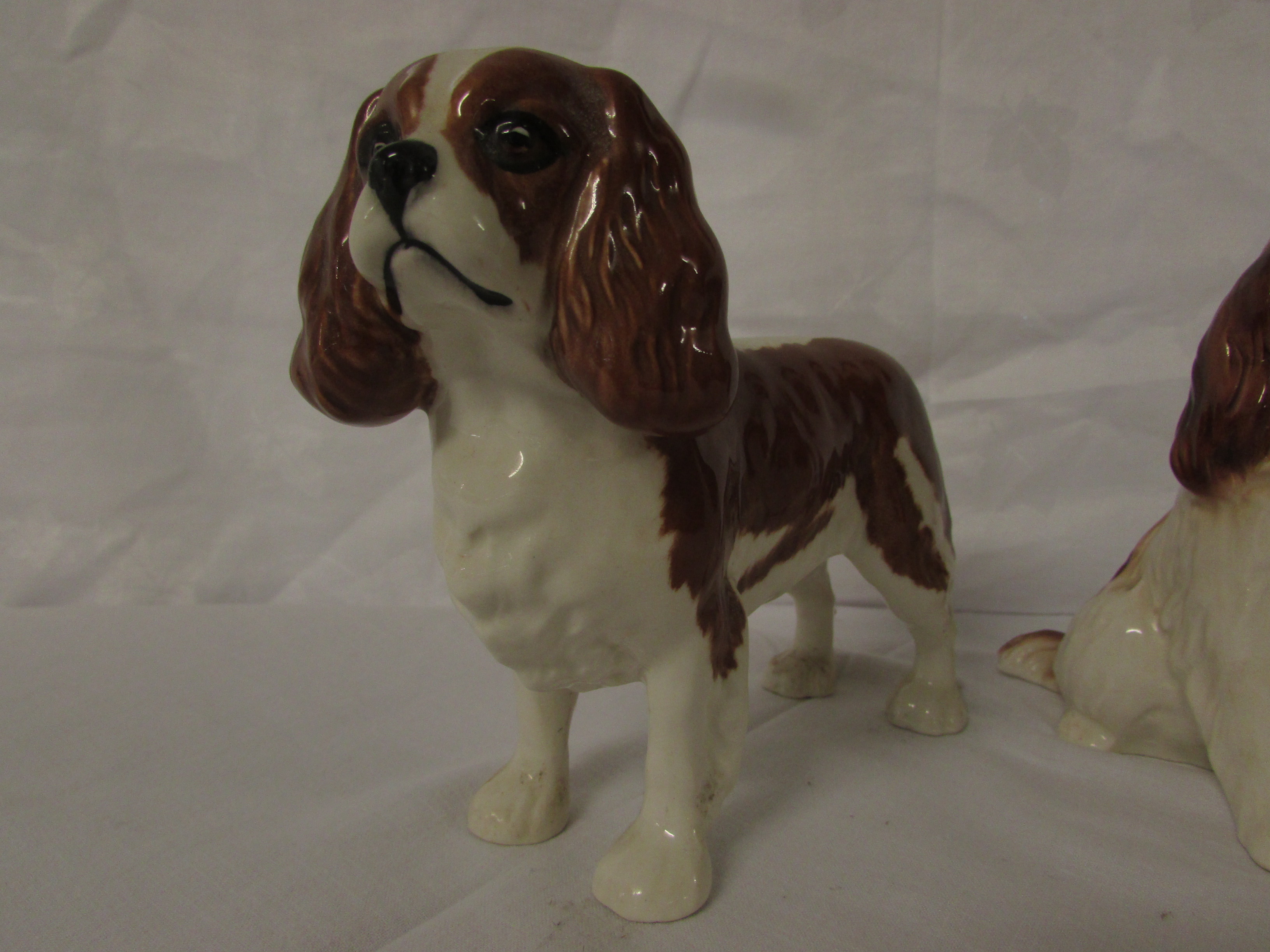 A Beswick model of a standing brown and white spaniel (height 13cm), and a Sylvac model of a - Image 2 of 5