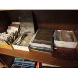 The Gigantic stamp album, two Cromwell stamp albums and two Rowland Hill stamp albums; The Strand