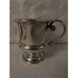 Silver cup with double-headed serpent handle, marks for London, 1913, maker's stamp C S Harris &