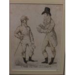 After Dighton, 'A Hero of the Turf and his agent', etching, 'Drawn Etch'd & Pubd by Dighton Chars