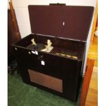 VINTAGE EKCO RADIOGRAM IN MAHOGANY VENEERED CASE WITH BSR MONARCH TURNTABLE