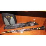 SONATA CLARINET WITH CARRY BAG AND FOLDING SHEET MUSIC STAND IN CARRY BAG