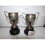 HALLMARKED SILVER EPSON AND DISTRICT MOTOR CLUB TROPHY FOR BEST CAR AND SILVER SUNBEAM ANDOVER