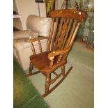 LARGE MID ELM ROCKING CHAIR