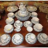 ROYAL DOULTON 'CAMBRIDGE' PART DINNER AND COFFEE SERVICE INCLUDING LIDDED TUREENS, PLATES, COFFEE