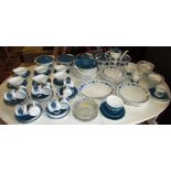 LARGE QUANTITY OF JOHNSON BROTHERS 'SNOW WHITE' VINTAGE DINNER, COFFEE AND TEA WARE INCLUDING FIVE