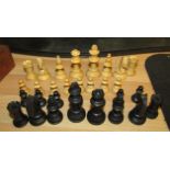 BOX OF DOMINOES, THREE BOXES OF CHESS PIECES, TWO CHEQUER BOARDS, ETC