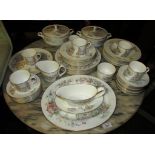 ROYAL WORCESTER 'SECRET GARDEN' PART DINNER AND TEA SERVICE