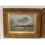 Eustace A Tozer - moorland with hill through cloud, watercolour, signed lower left, (24cm x 34cm) in