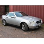 Silver Mercedes SLK230 Auto two door convertible, registration number XXI 4945, date of first